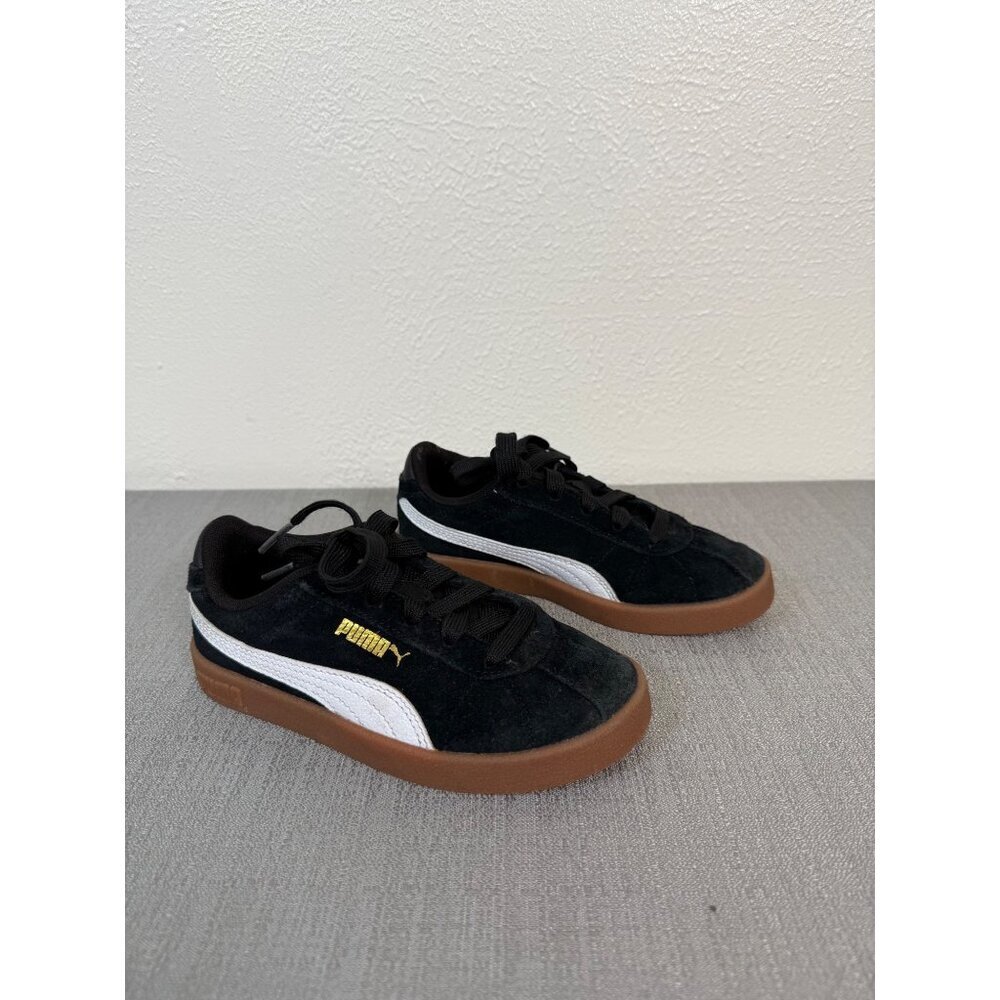 Puma Club Classic Black White Gum 13 Children Sneakers Retro Shoes